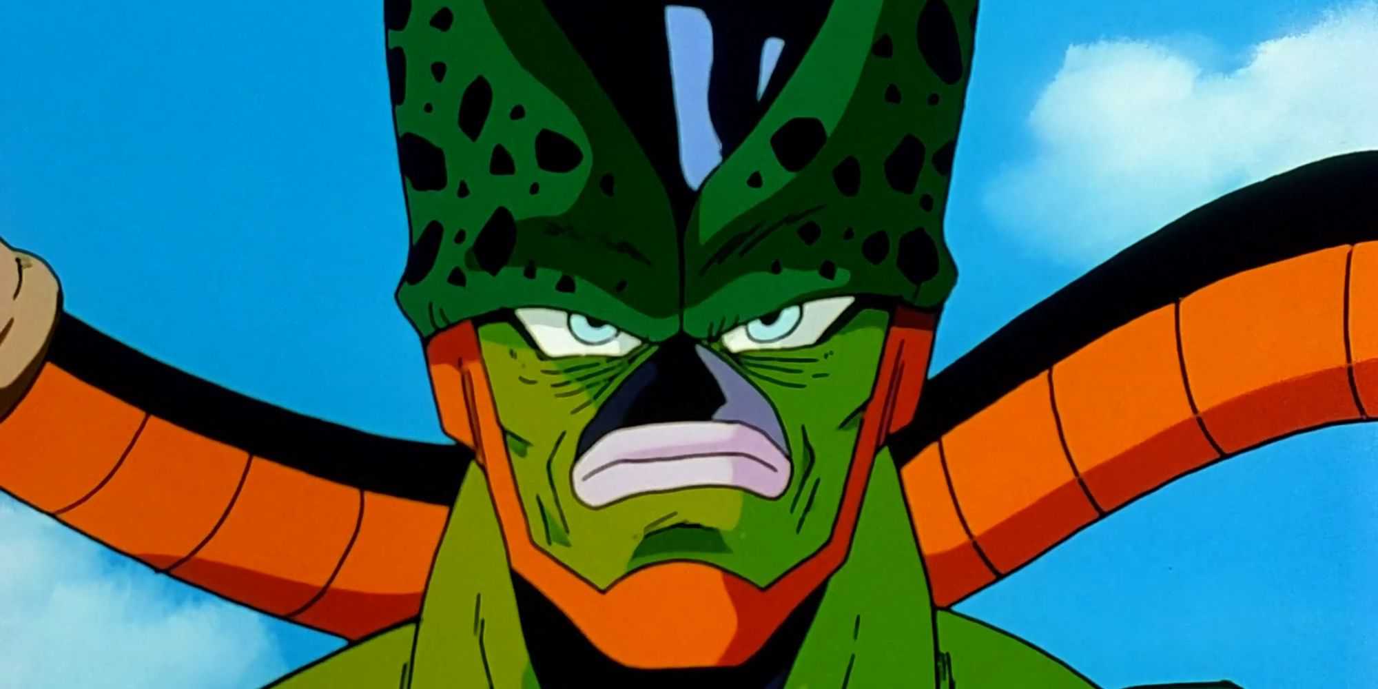 Dragon Ball Z Screenshot Of Semi-Perfect Cell's Face