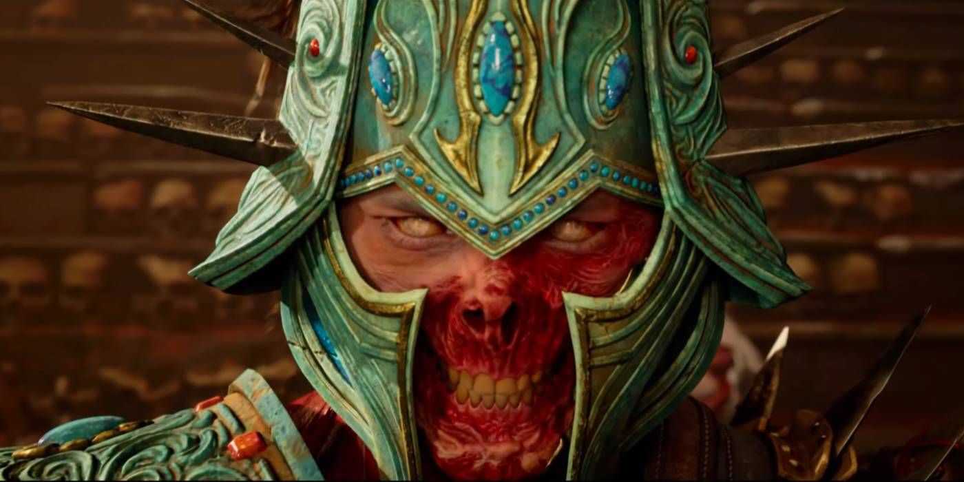 Close-up of Titan Havik from Mortal Kombat 1's post-credits scene