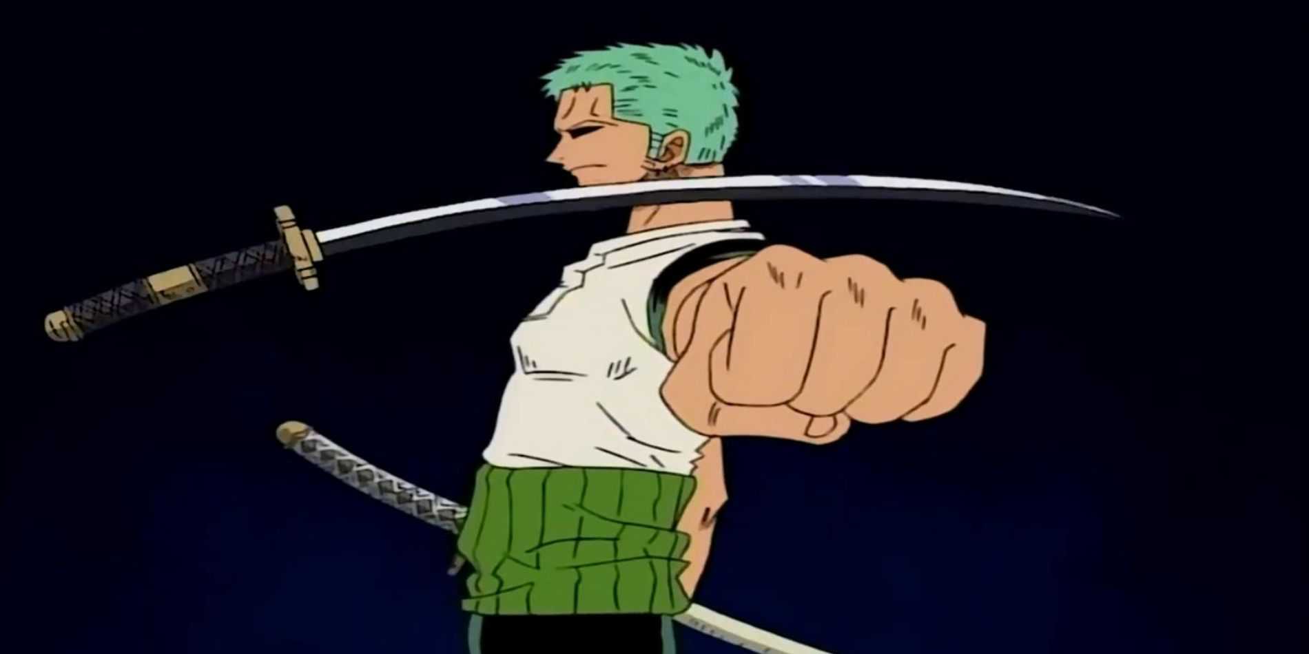 Zoro tests luck with sandai kitetsu one piece