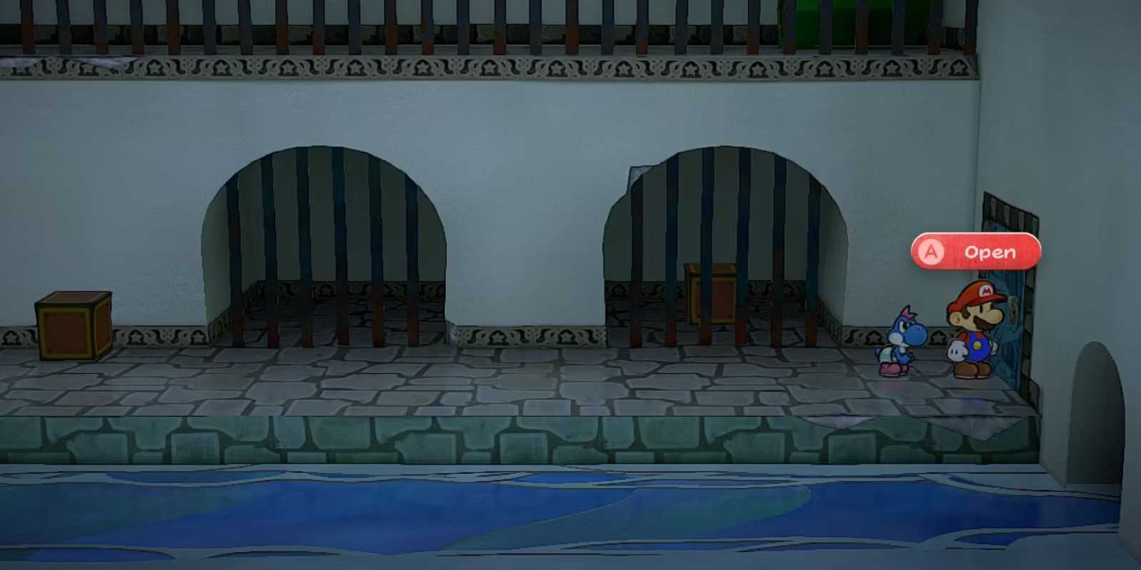 Image of the western entrance to the Pipe Room in Paper Mario TTYD