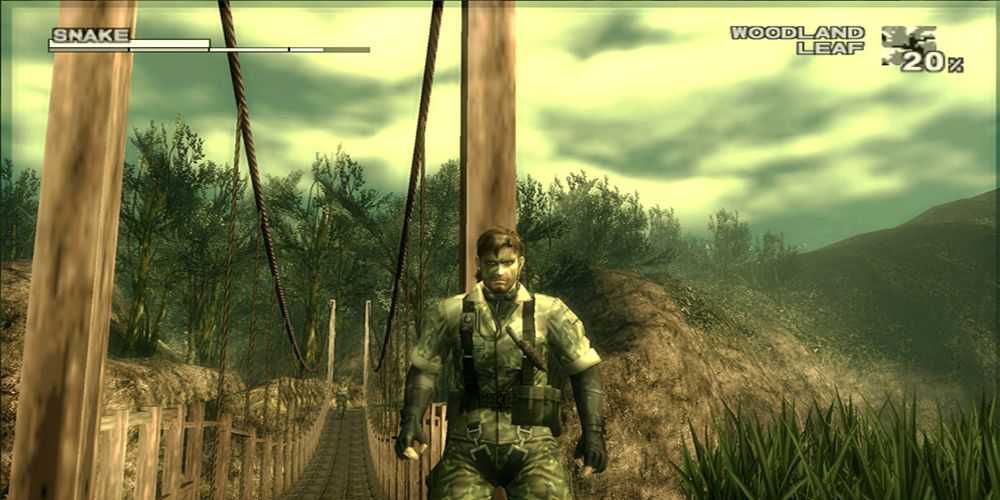 Solid Snake em Metal Gear Solid 3 Subsistência