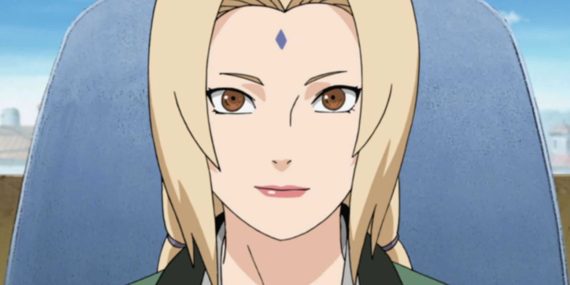 Tsunade com cabelo loiro