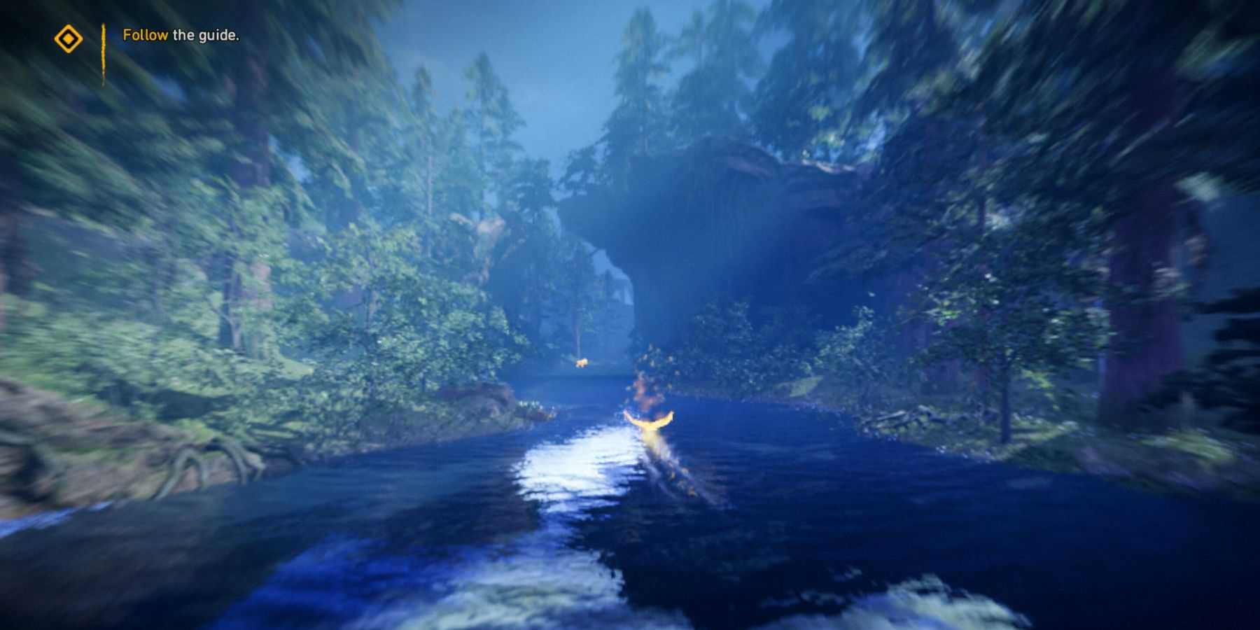 Far Cry Primal in flight following the owl guide