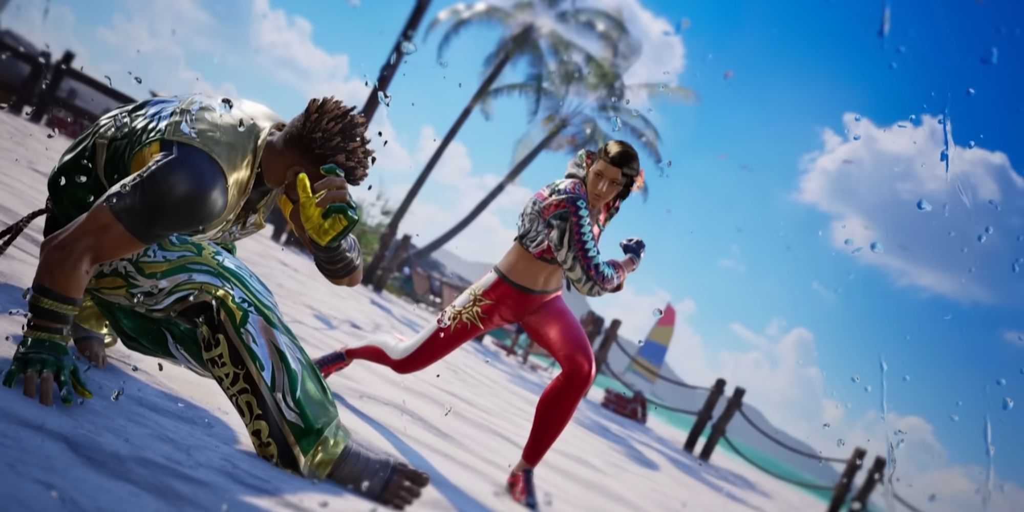 Dois personagens lutando em Tekken 8.