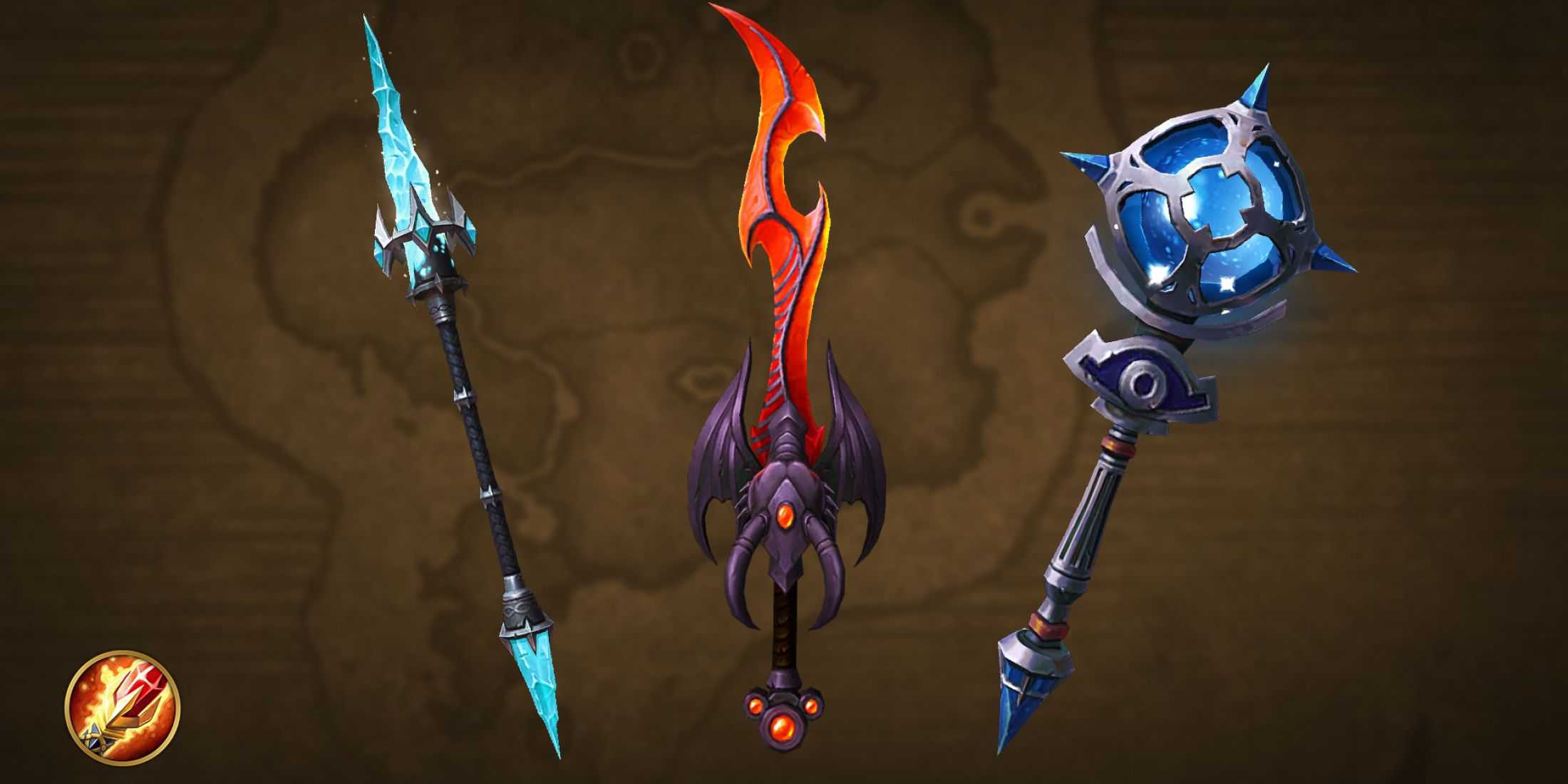 world of warcraft class ensembles weapons mage