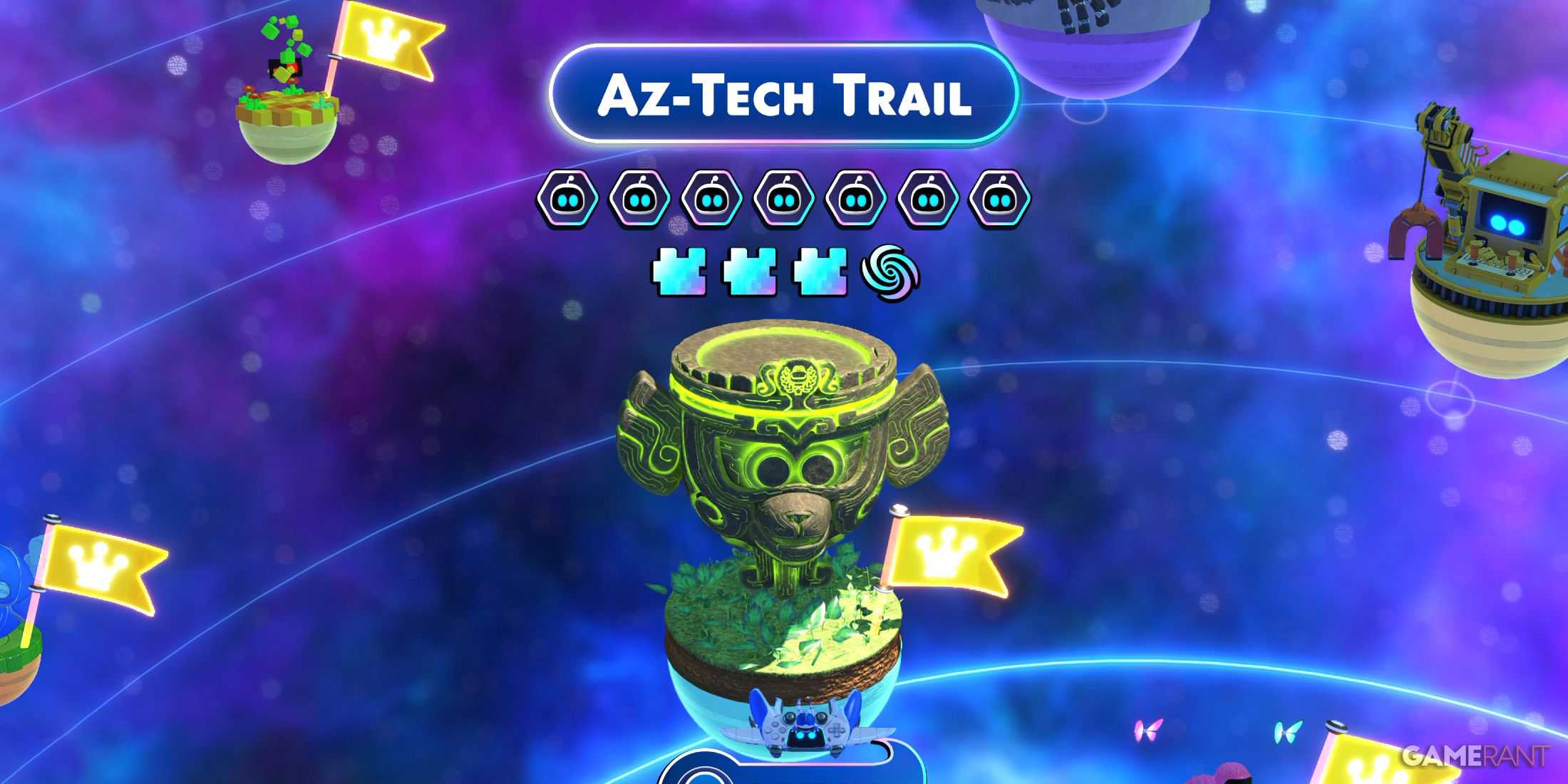 O estágio Az-Tech Trail no Astro Bot