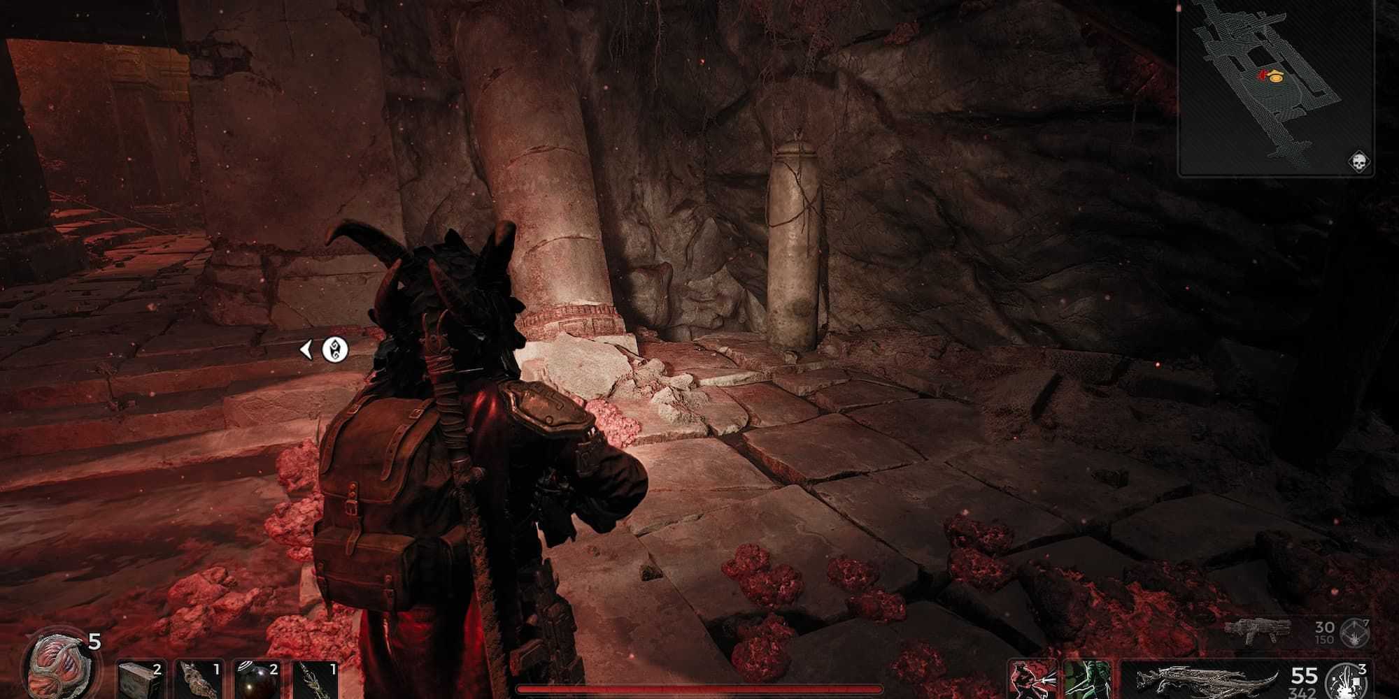 A hidden passage in Remnant 2's Lament dungeon