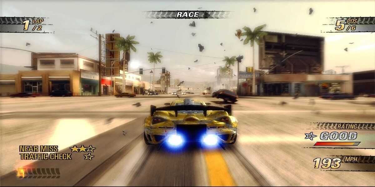 Burnout Revenge - Jogabilidade de corrida