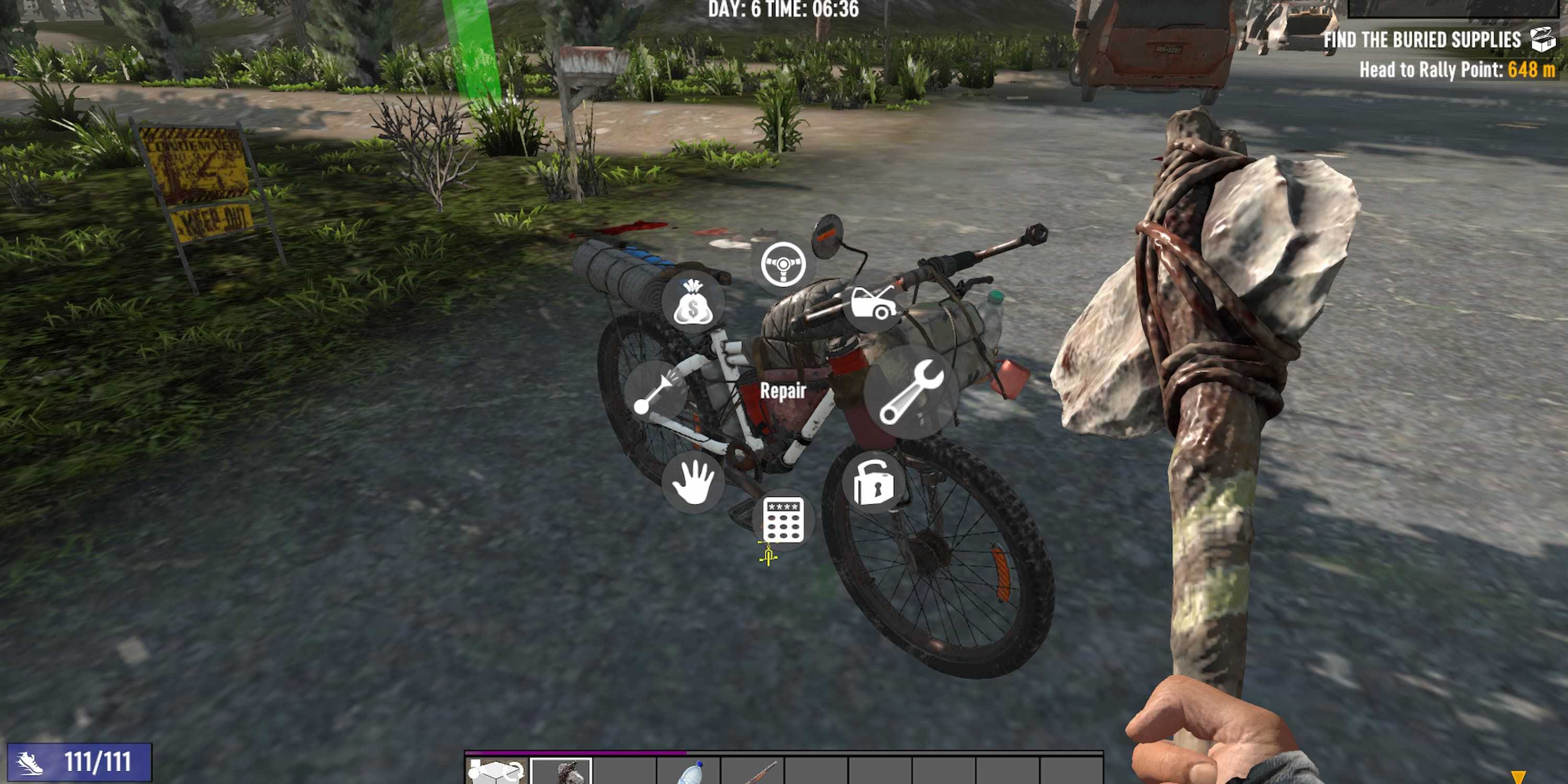 repairing a bicycle 7 days to die