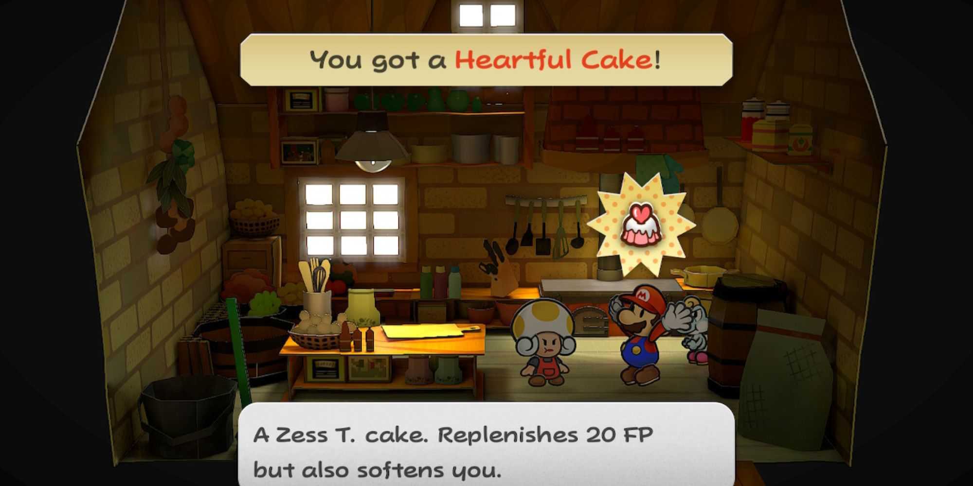 paper mario a porta dos mil anos bolo sincero