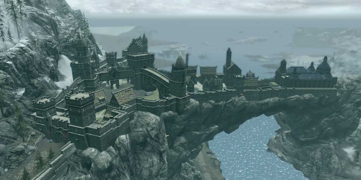 College of Winterhold é Visível de Solitude em Skyrim: Descoberta Surpreendente