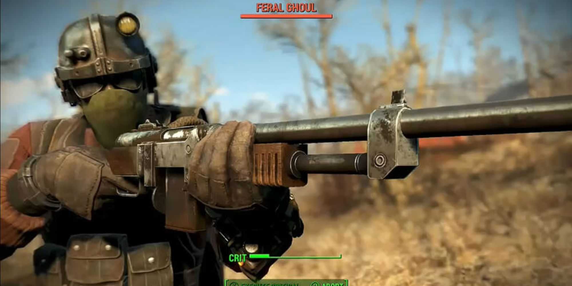 Fallout 4 jogadores atirando com um rifle