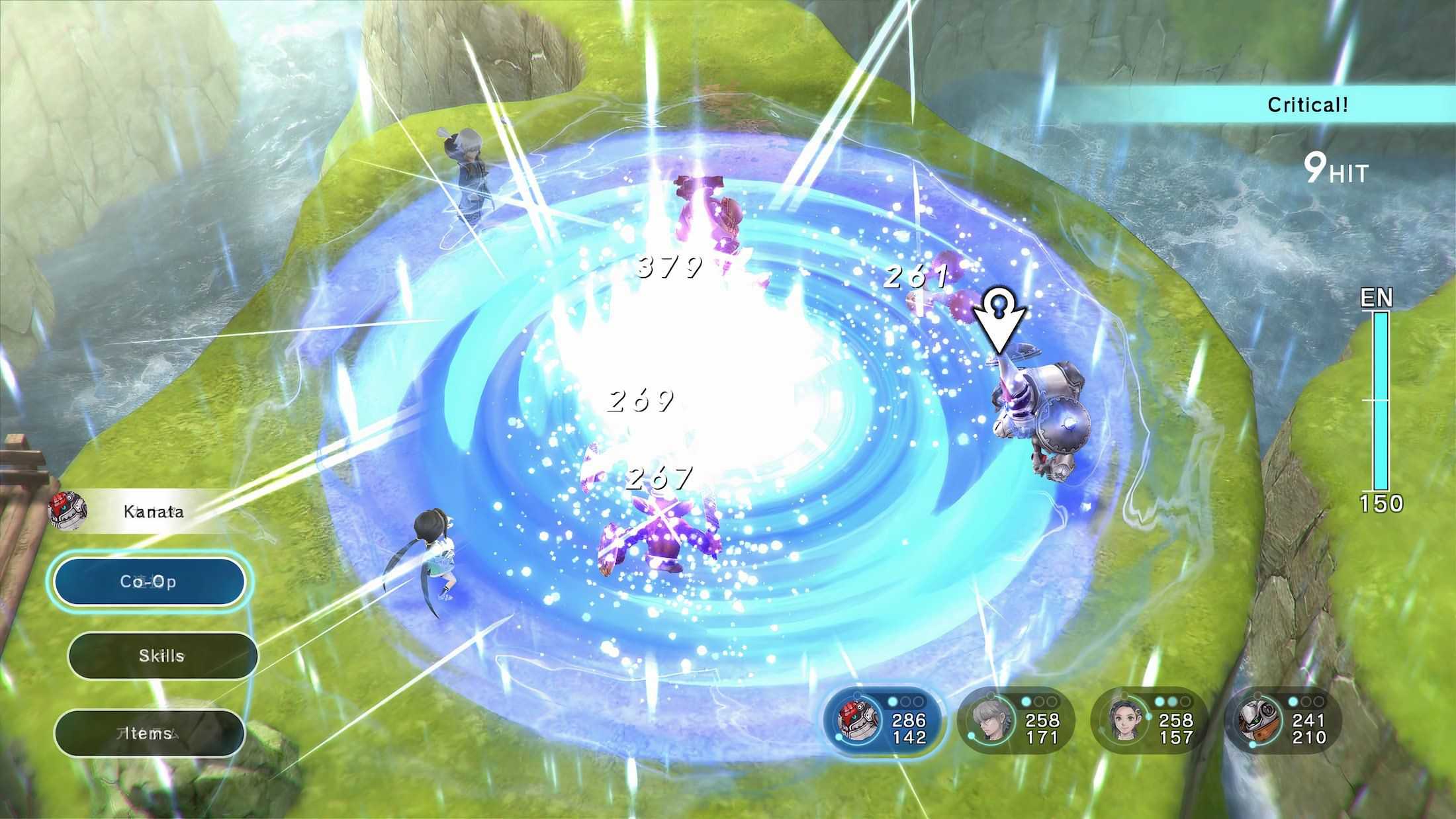 An AOE attack in Lost Sphear