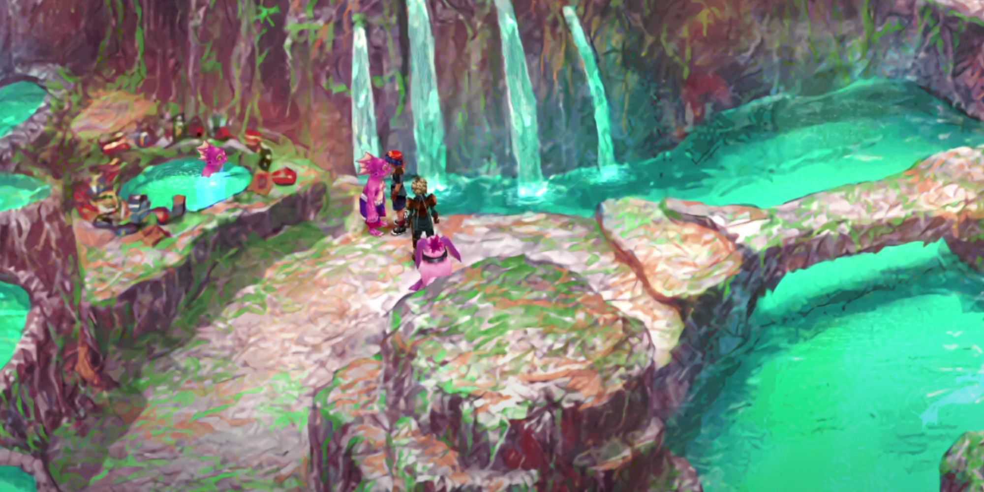 Chrono Cross a festa em Marbule