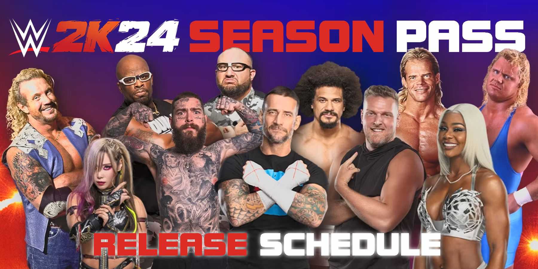 cronograma de lançamento wwe-2k24