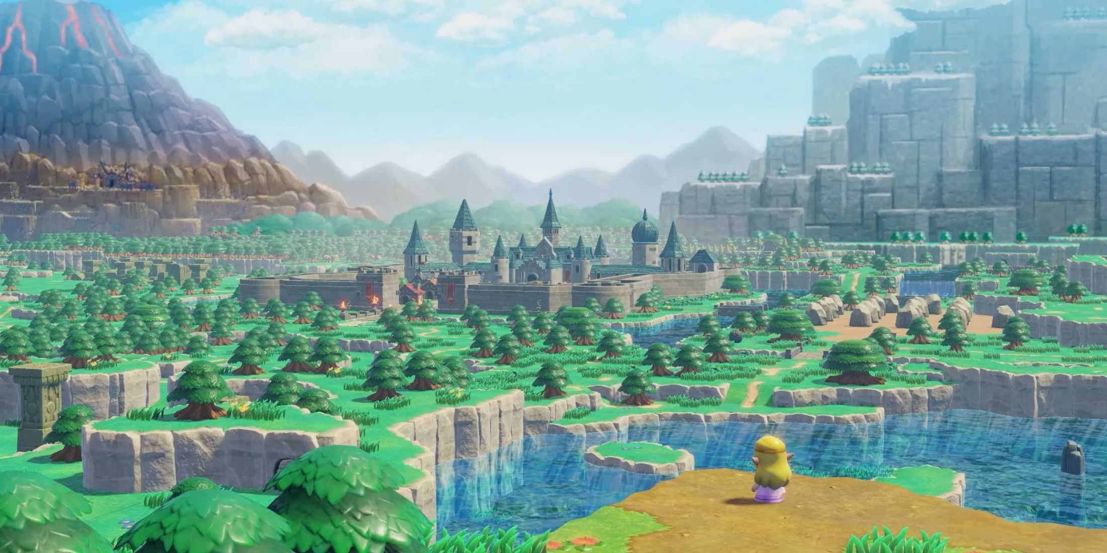 the legend of zelda echoes of wisdom hyrule kingdom in front of zelda