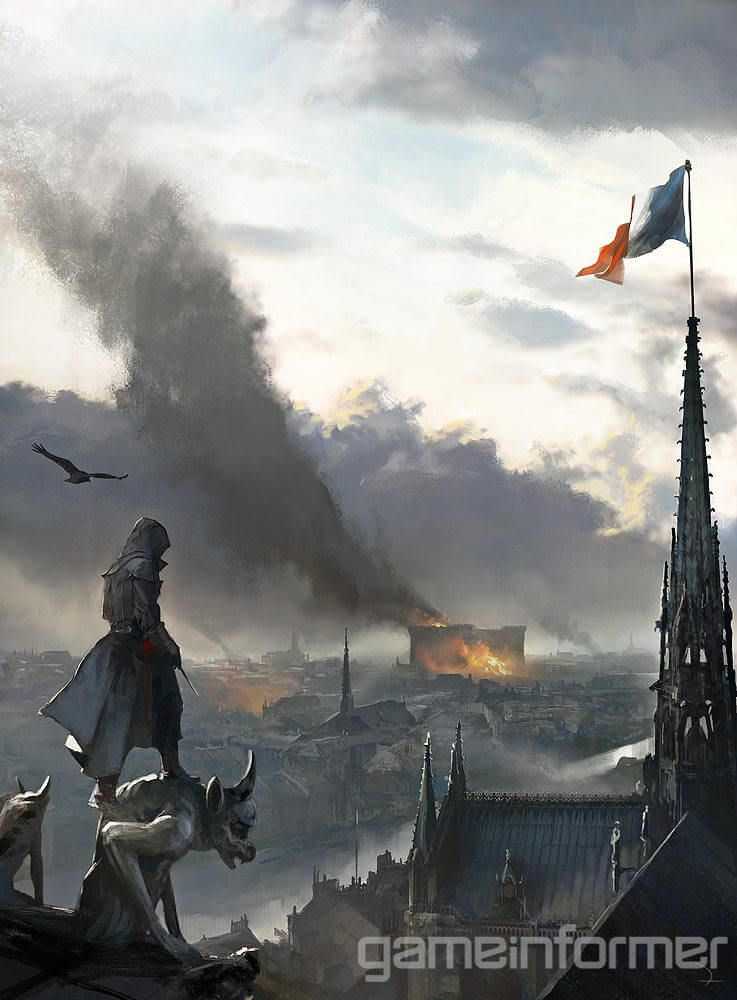 Arte conceitual de Assassin's Creed Unity - Gárgula