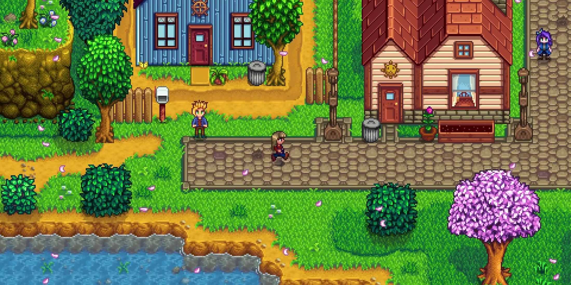 stardew valley visiting the town