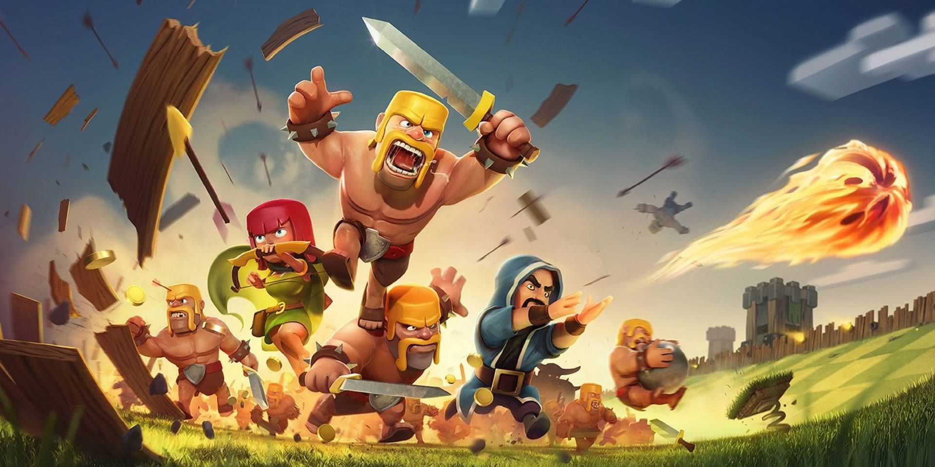 Jogo RTS para celular Clash of Clans