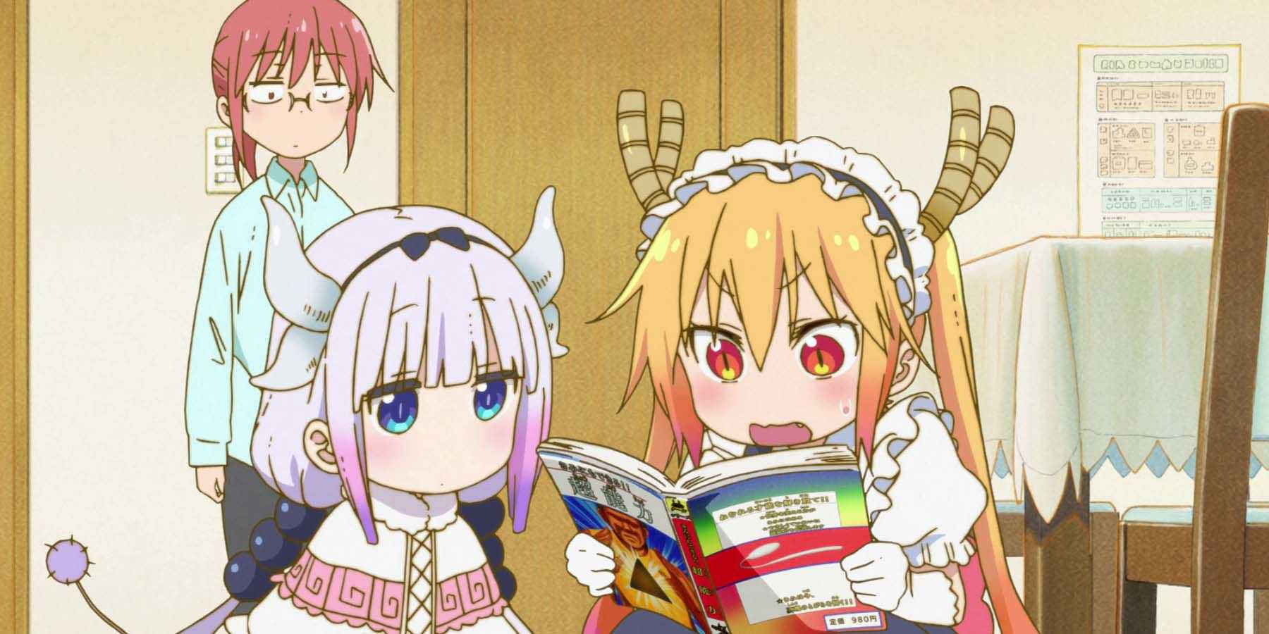 Miss Kobayashi's Dragon Maid anime, Kanna, Tooru, Kobayashi