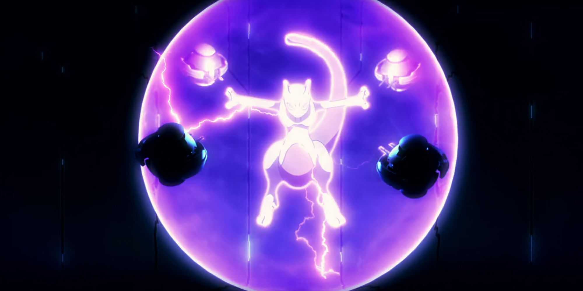 Mewtwo usa Ataque Psíquico no anime.