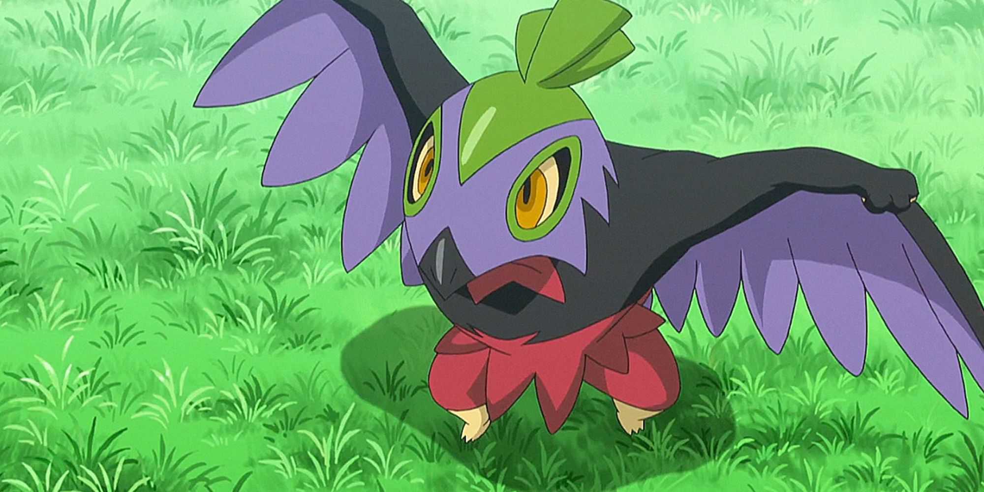 Hawlucha brilhante no anime Pokemon