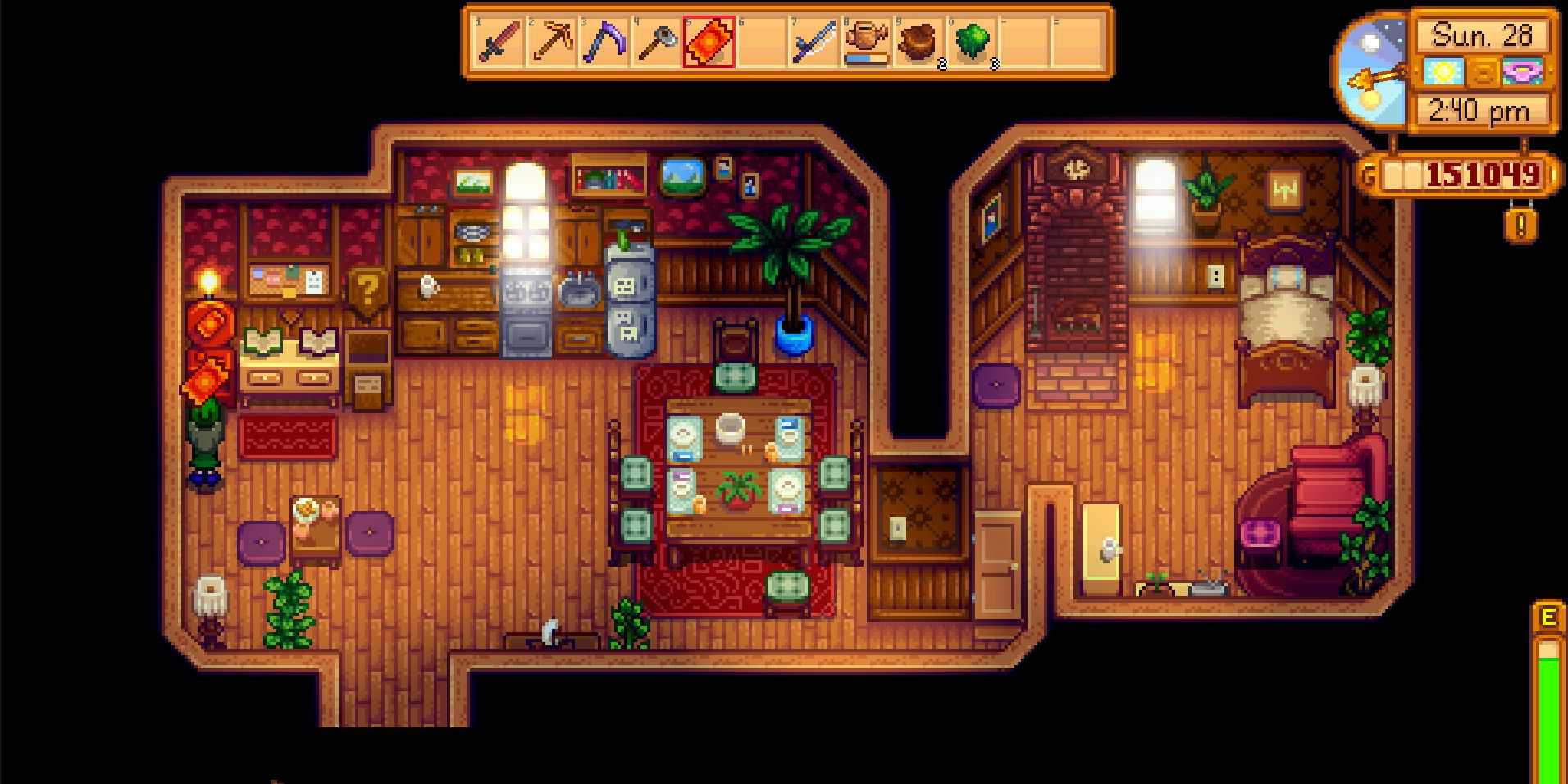 Image of the prize machine in Mayor Lewis' house in Stardew Valley