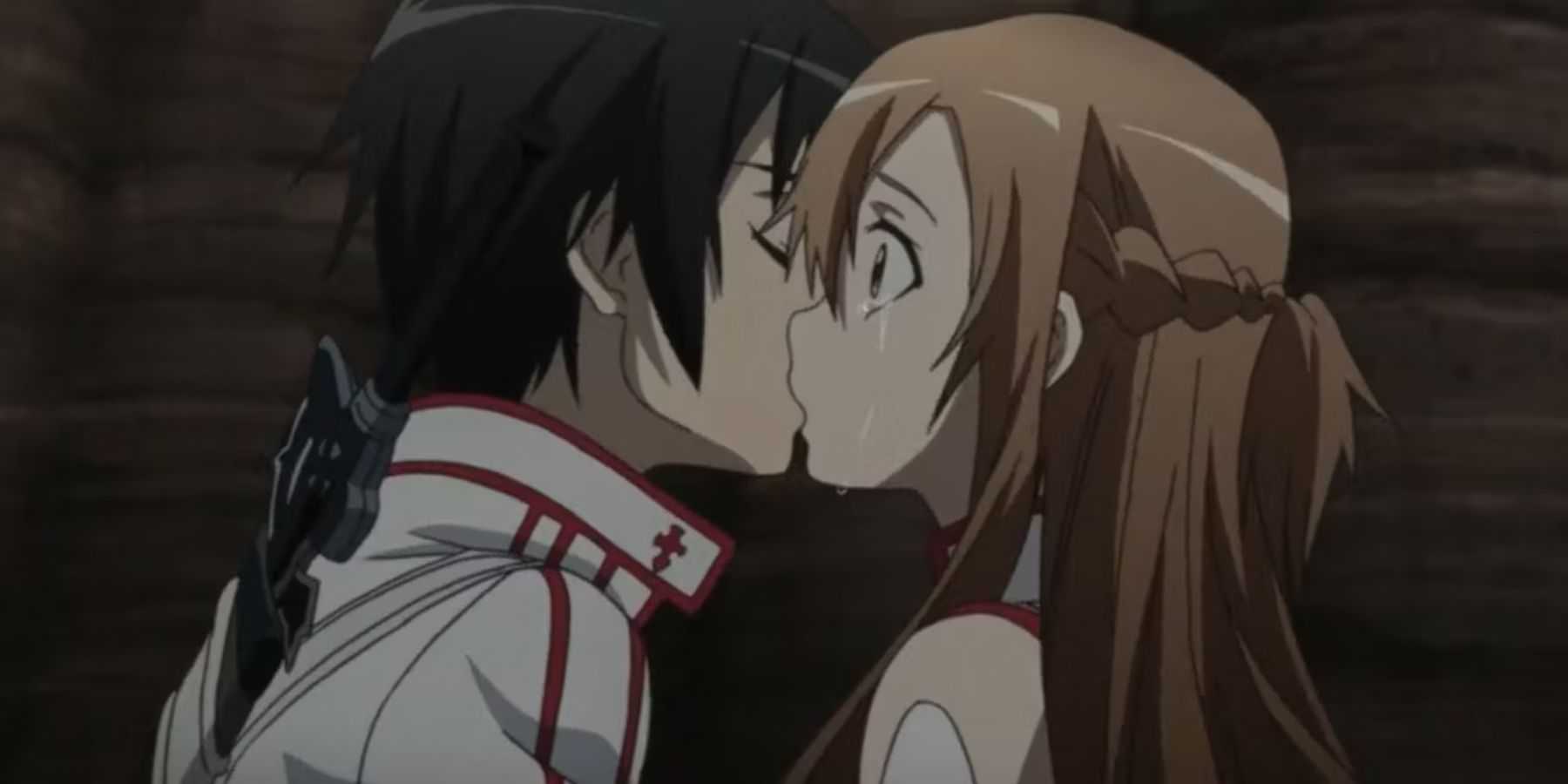 Kirito e Asuna em Sword Art Online