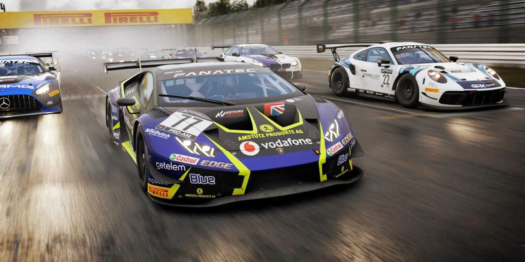 racing in Assetto Corsa Competizione