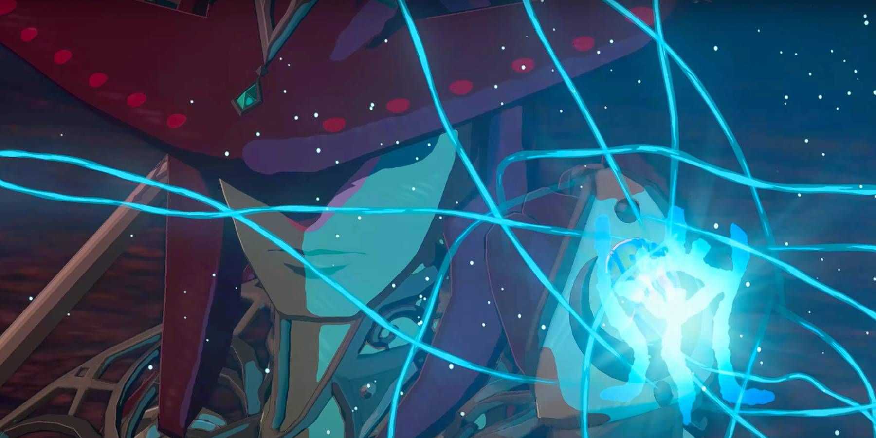 Sidon using the Secret Stone of Water in The Legend of Zelda: Tears of the Kingdom