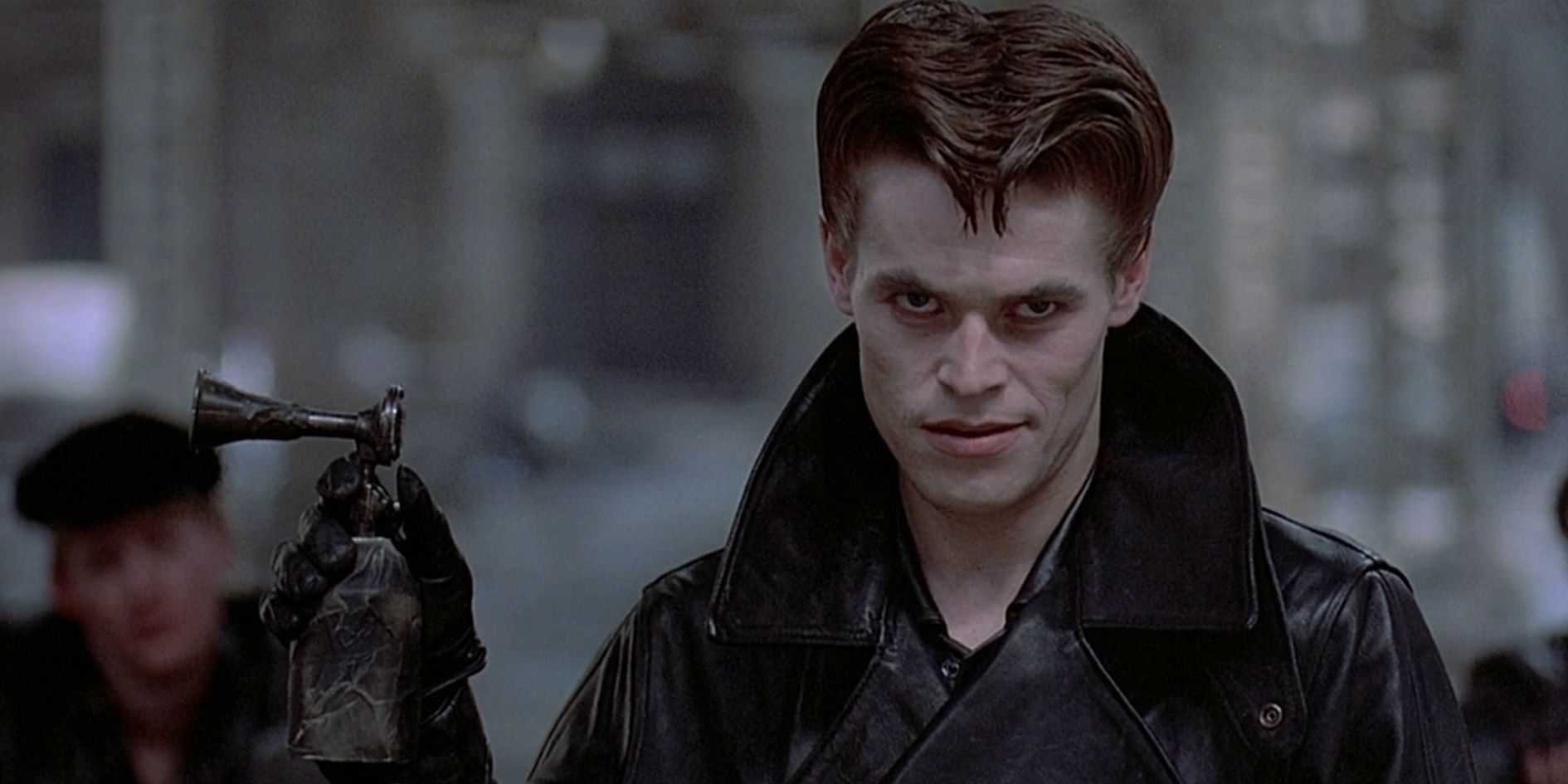 Willem Dafoe as a biker gang leader in Streets of Fire