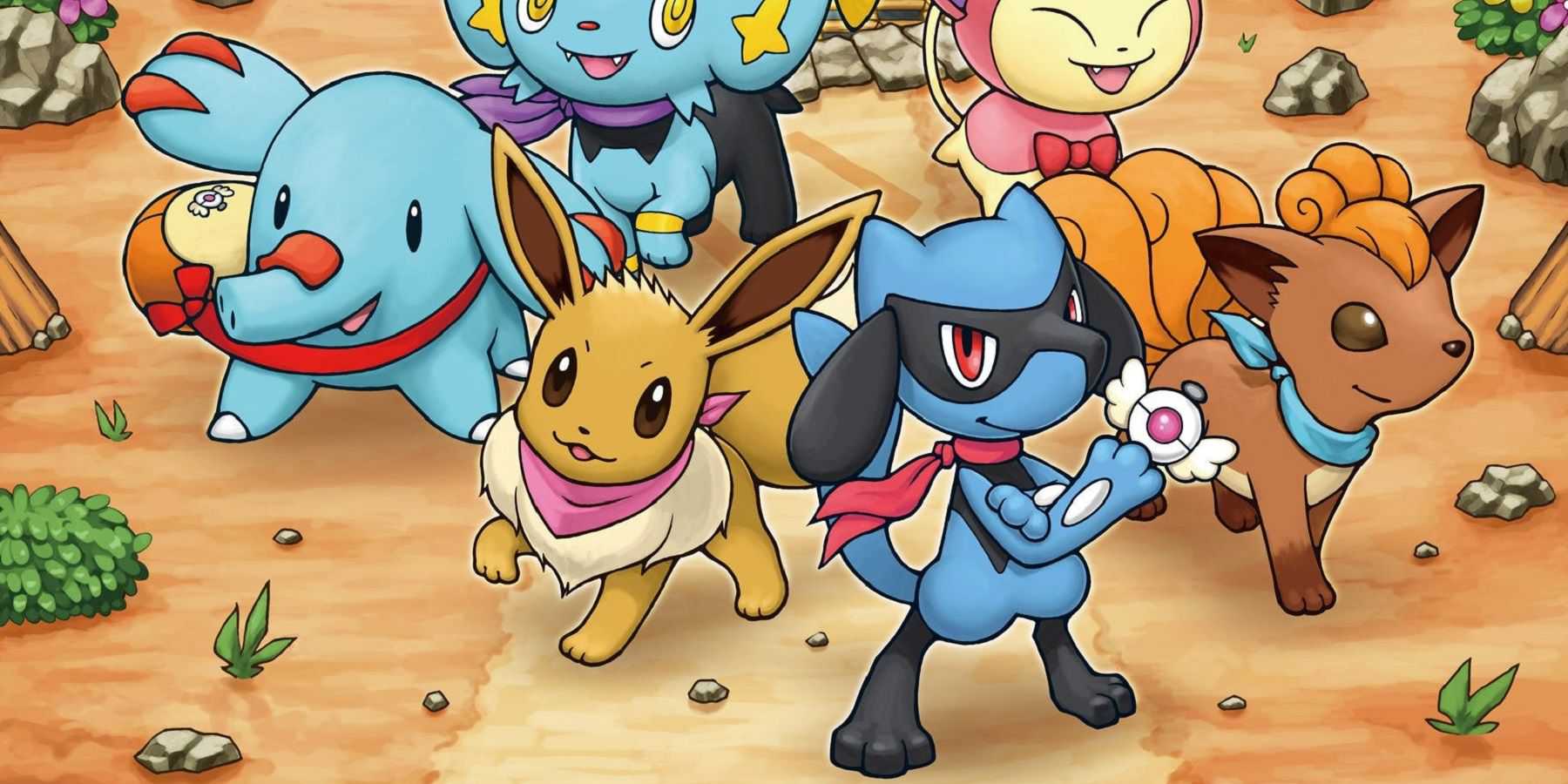 pokemon mystery dungeon explorers of the sky riolu feature with other partners