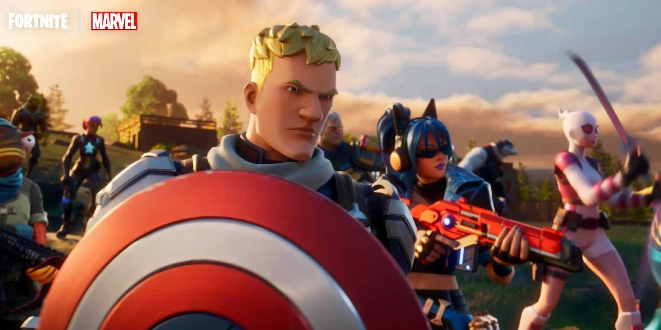 fortnite chapter 5 season 4 captain america and other marvel characters