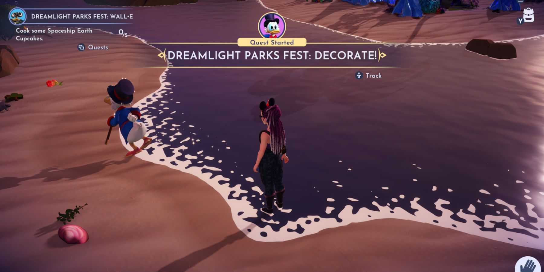 disney dreamlight valley how to start dreamlight parks fest decorate 