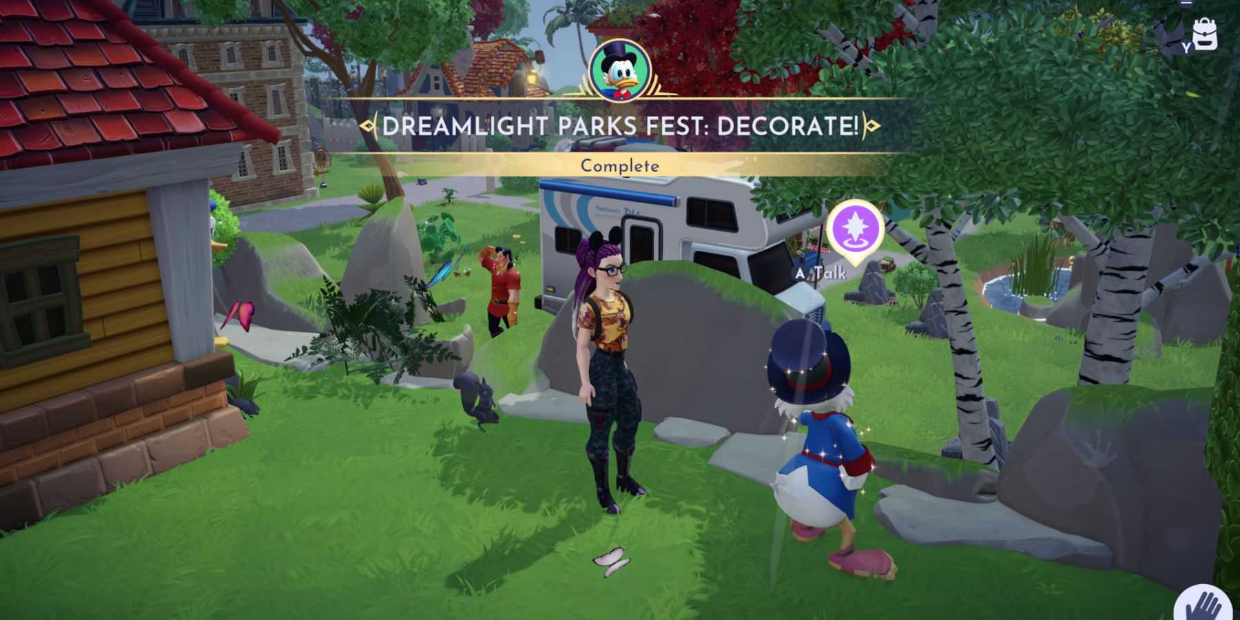 disney dreamlight valley dreamlight parks fest decorate quest complete