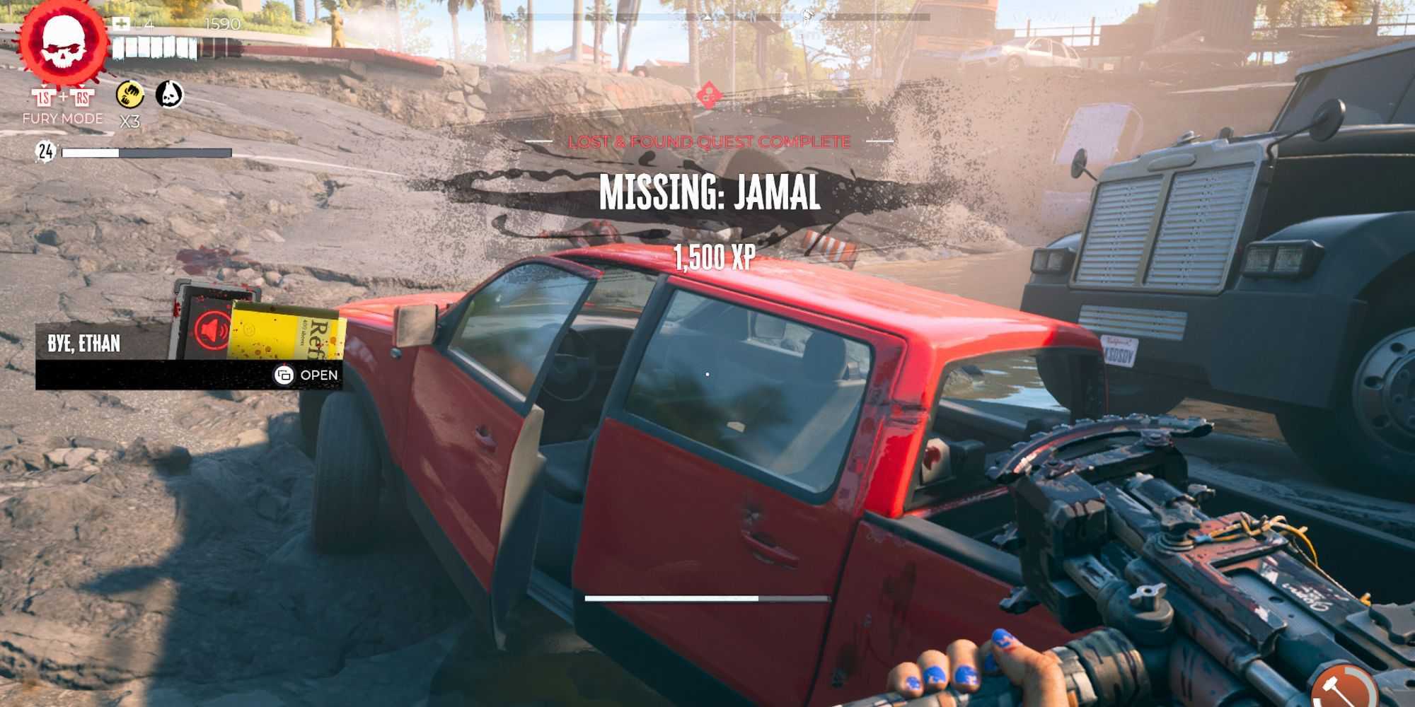 dead island 2 missing jamal red truck quest complete