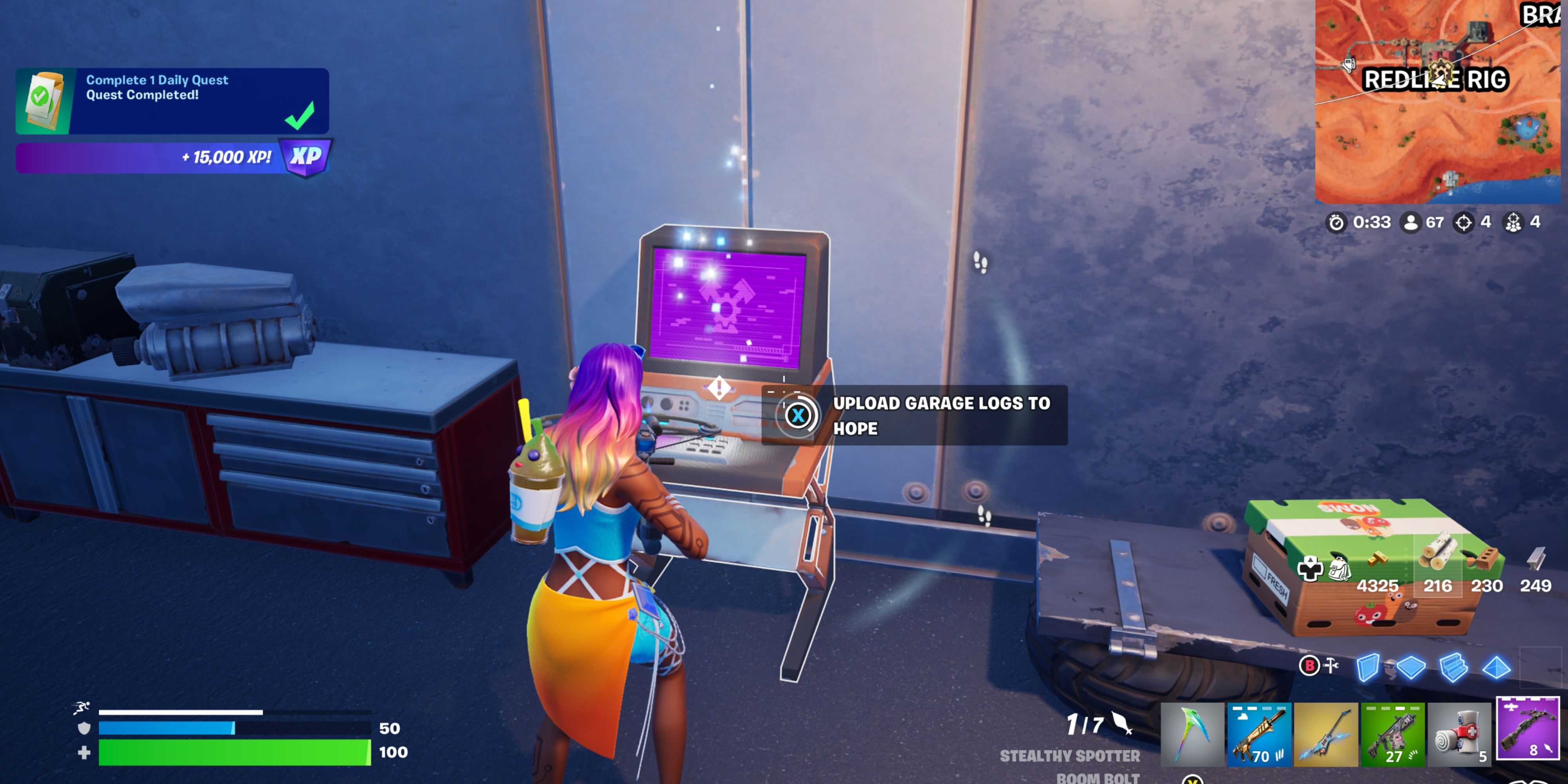 redline rig terminal 1 fortnite