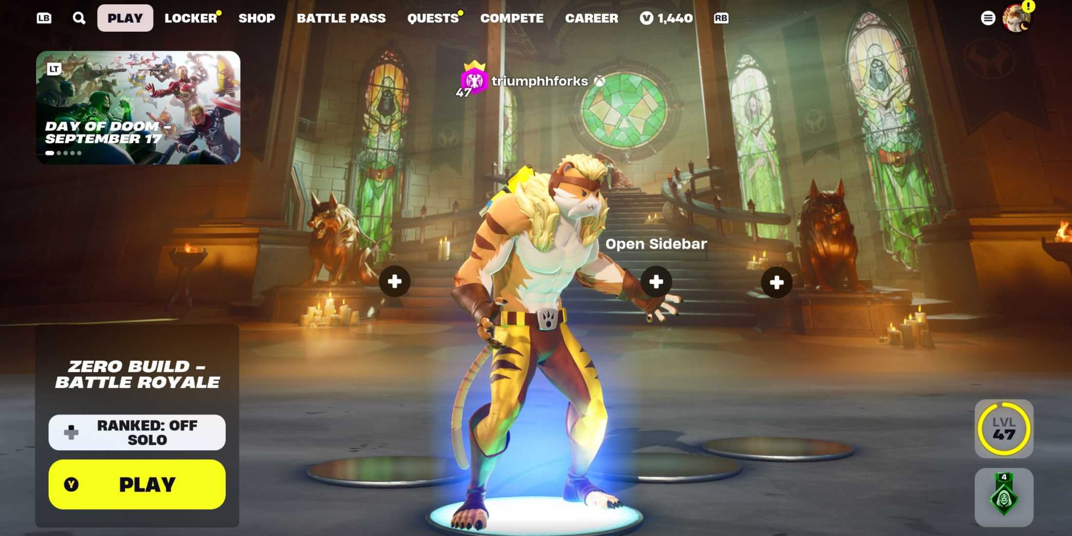 lobby dia da perdição fortnite