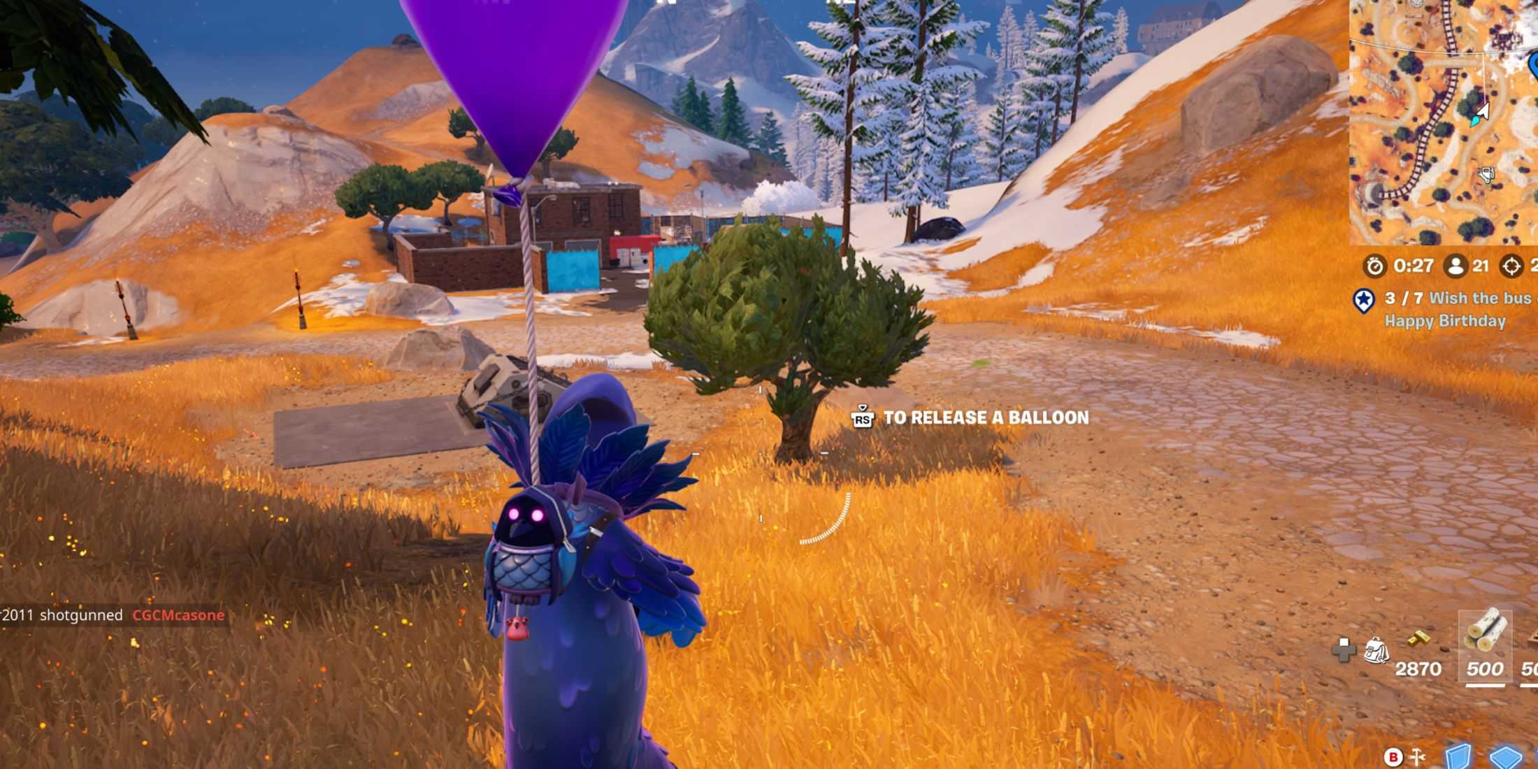 release balloon fortnite