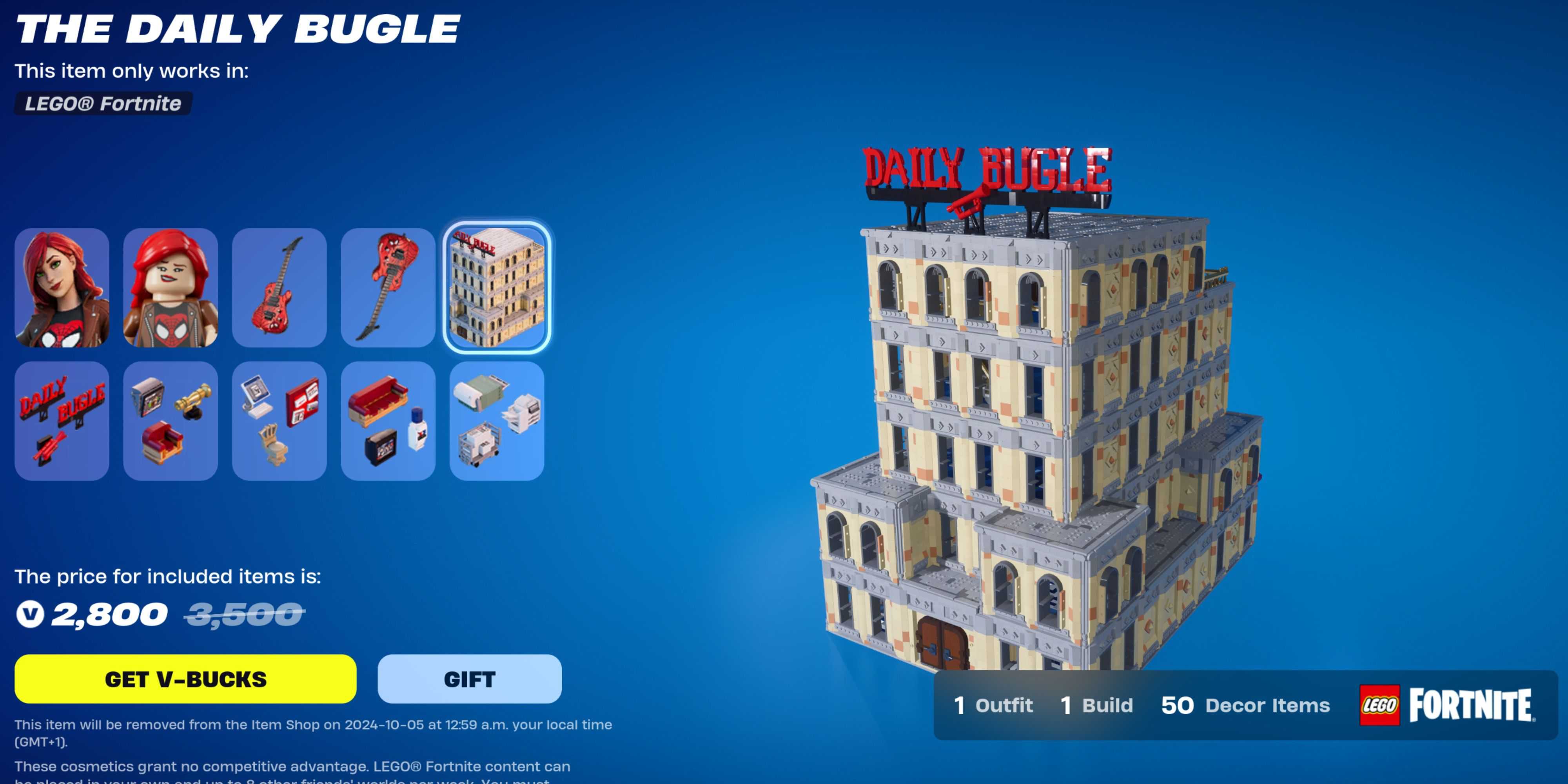 daily bugle build lego fortnite