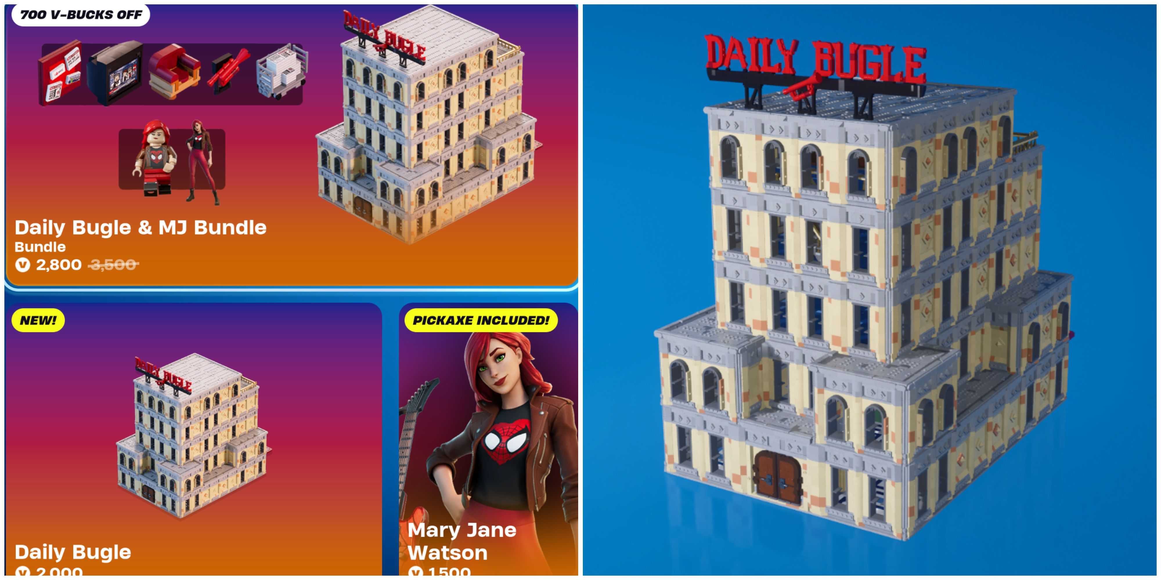 daily bugle bundle lego fortnite