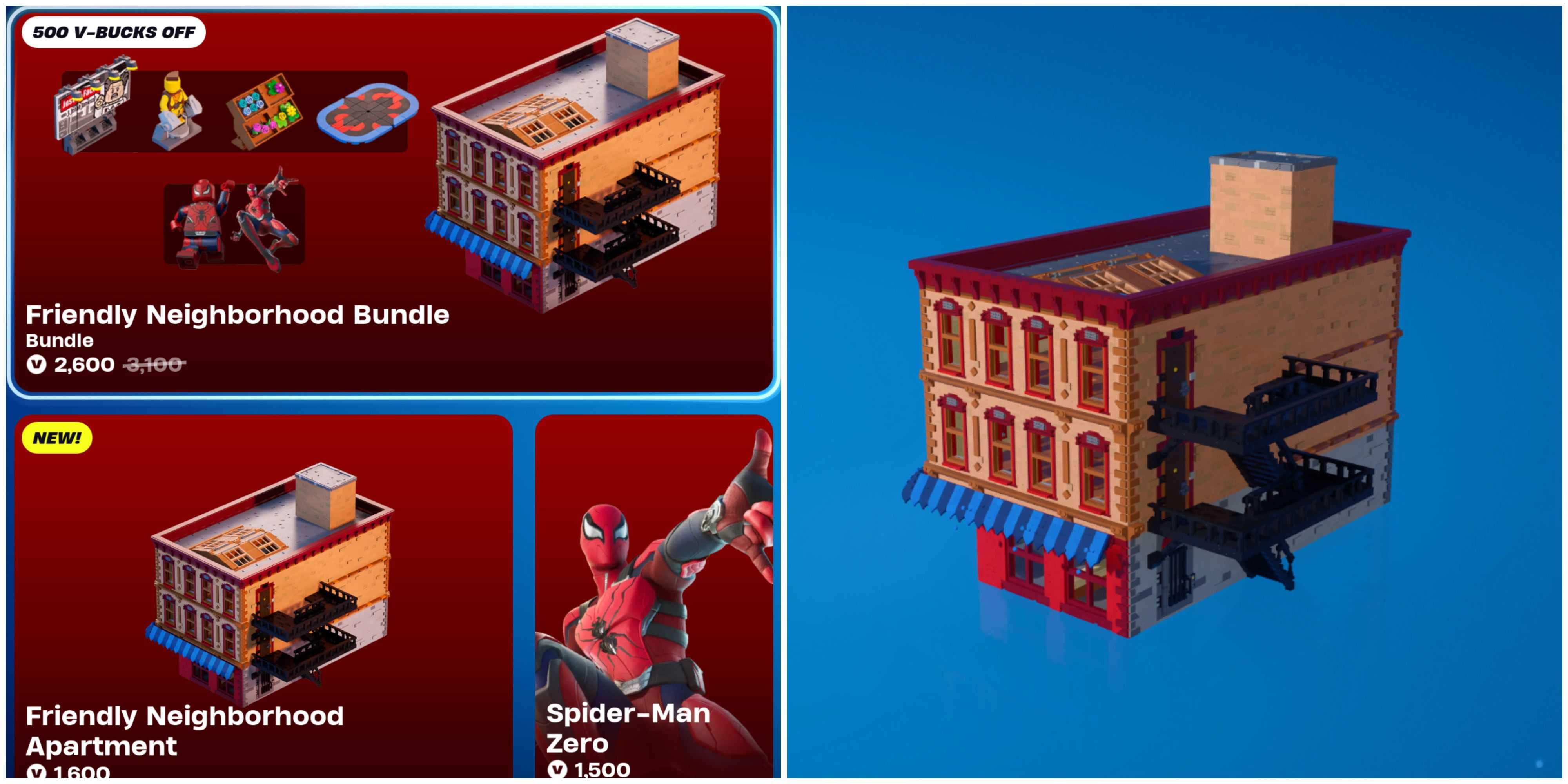 Friendly Neighborhood items lego fortnite