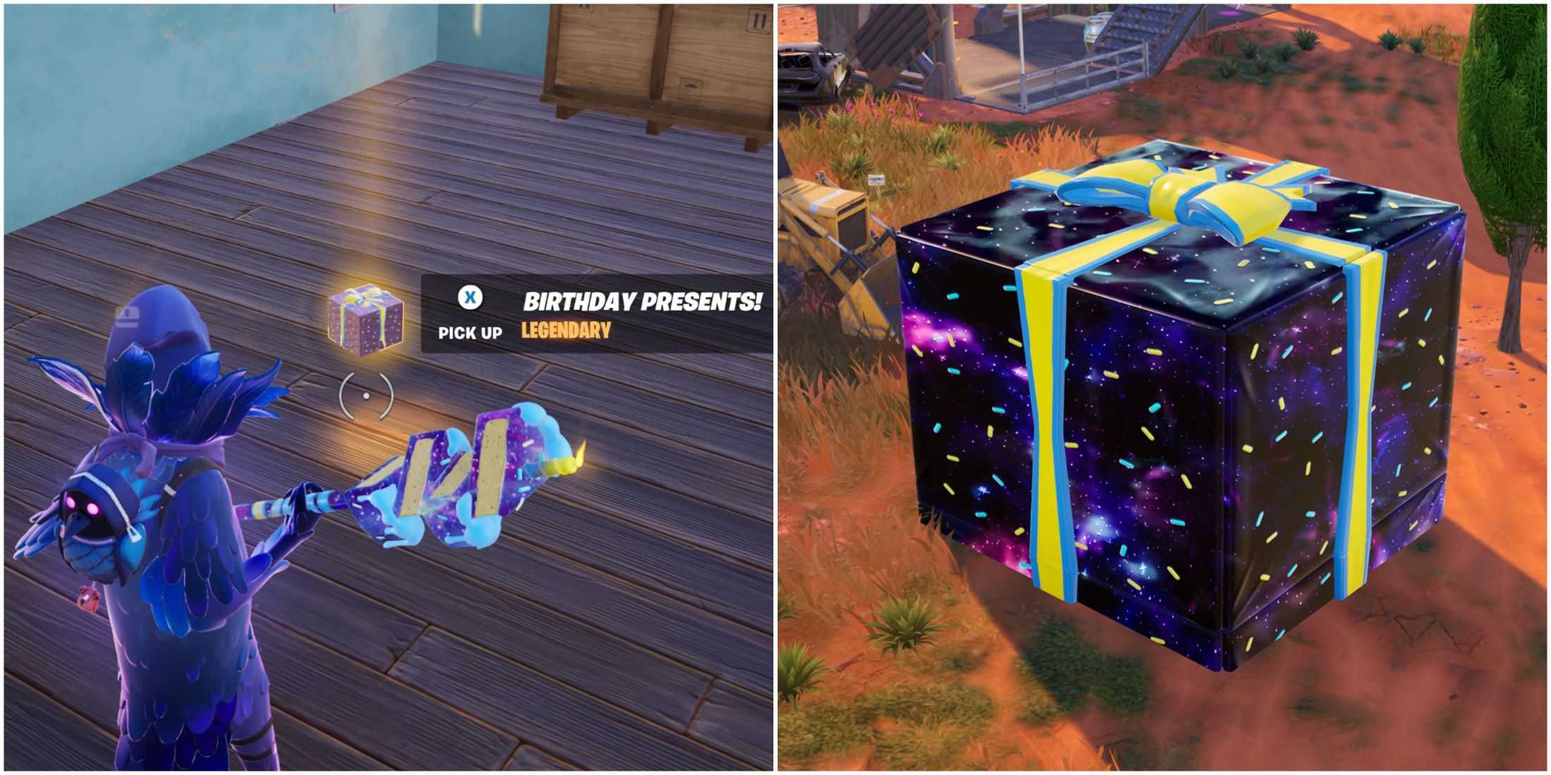 presente de aniversário fortnite