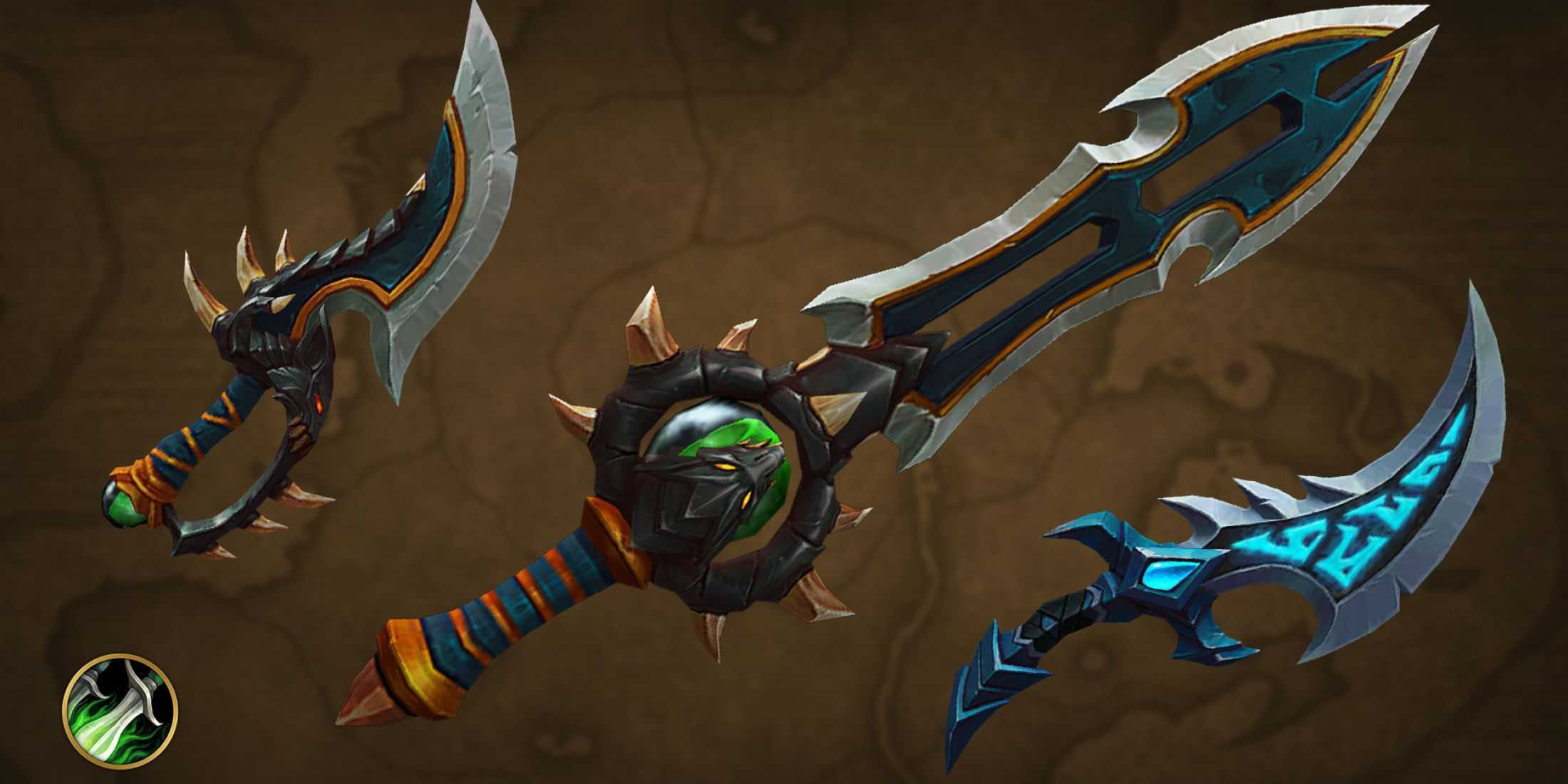 world of warcraft class ensembles weapons rogue