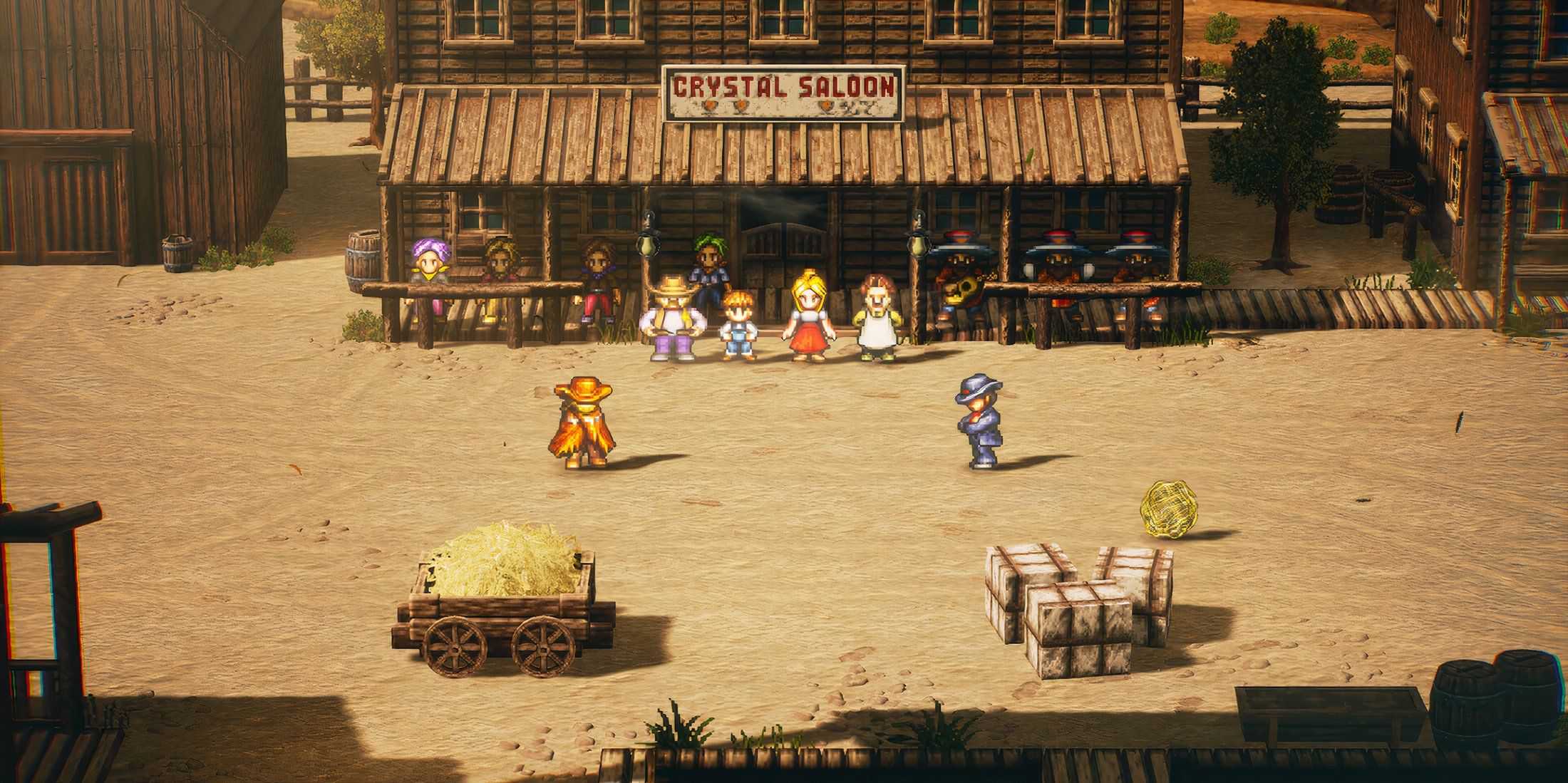 Characters in a Wild West duel in Live A Live