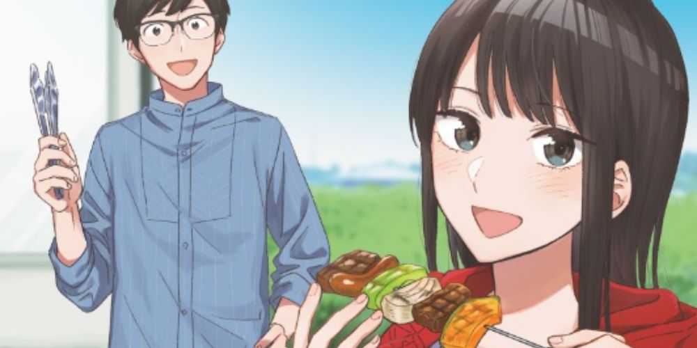 Keita e Chihiro na capa de How to Grill Our Love Volume 1