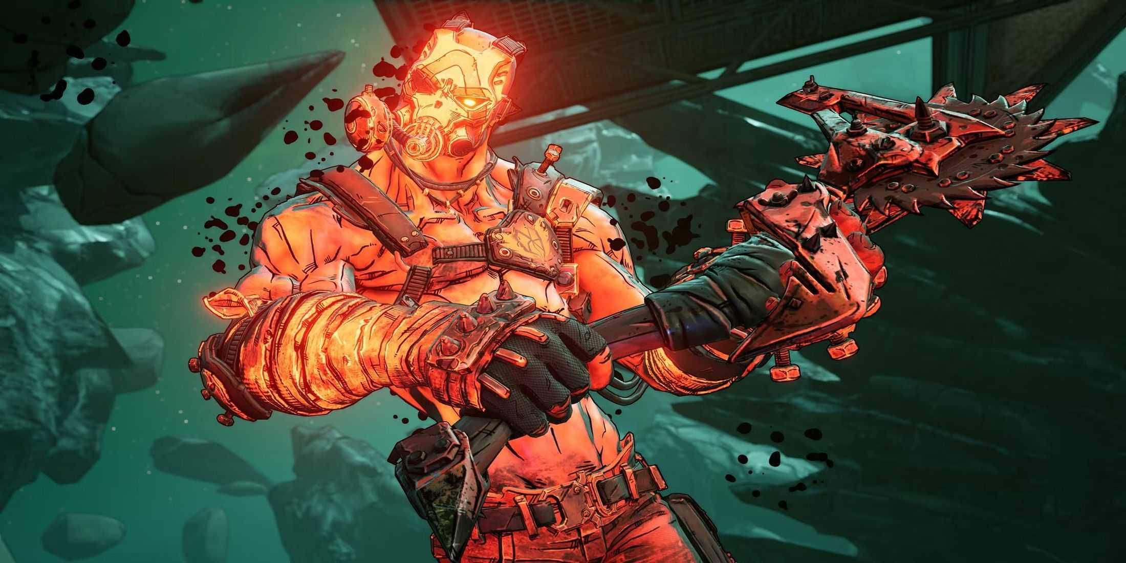 Borderlands Krieg balançando machado