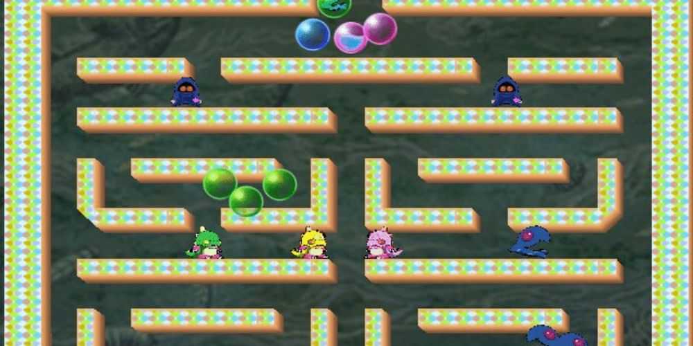 Captura de tela do jogo Bubble bobble plus