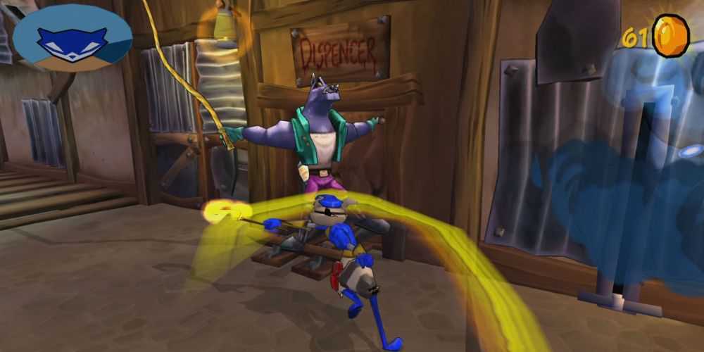 Captura de tela do jogo da trilogia Sly Cooper