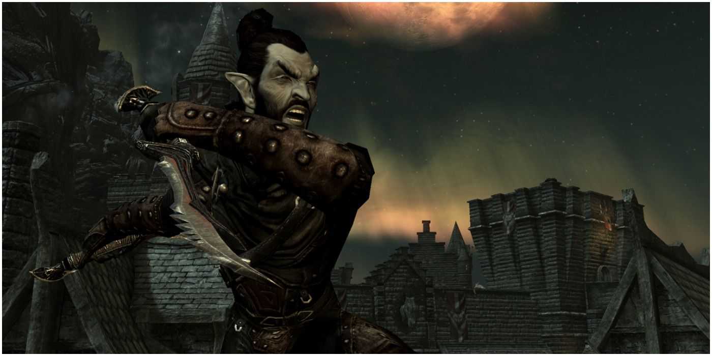 Skyrim Dunmer Elfo Negro